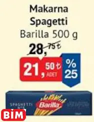 BARİLLA MAKARNA SPAGETTİ